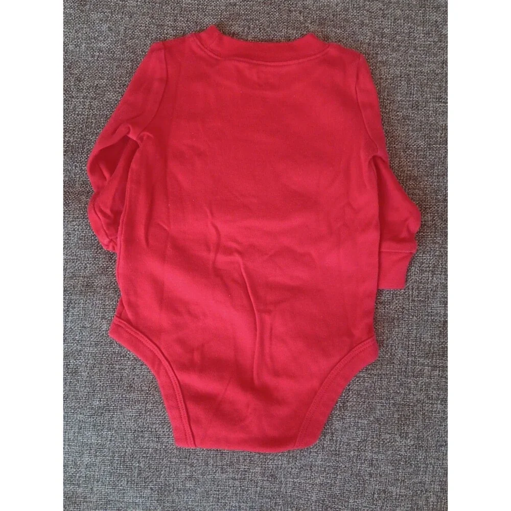 Carters Shirt 6 Months Boys Red Long sleeve Snap Up Department A of Awesome